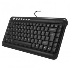 双飞燕KL-5超薄笔记本外接小键盘迷你外置便携USB有线办公商务轻音舒适多媒体