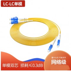 LC-LC（小方-小方）单模双芯光纤跳线