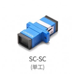 绿联耦合器SC-SC单工 适用于单模单芯80557