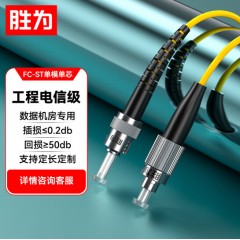 胜为电信级光纤跳线 FC-ST（UPC）单模单芯入户光纤线